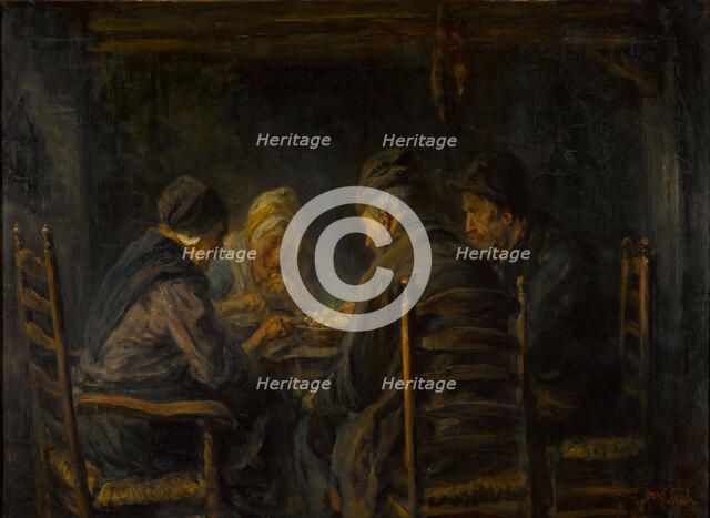 Potato eaters, c. 1902. Artist: Israëls, Jozef (1824-1911)