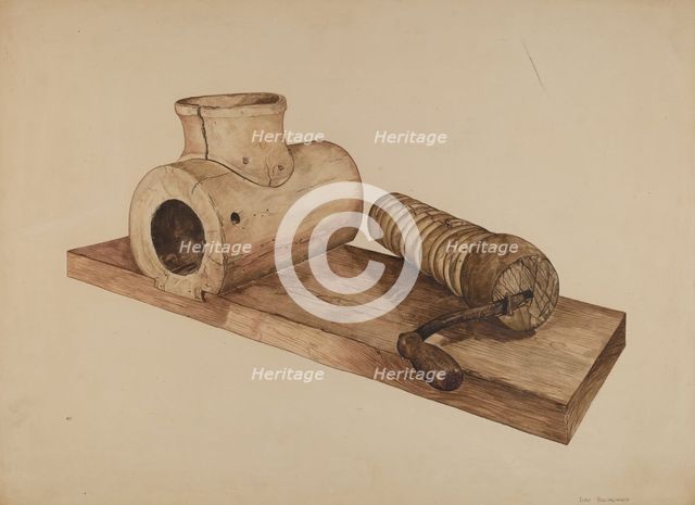 Potato Grinder, c. 1940. Creator: Doris Hollingsworth.