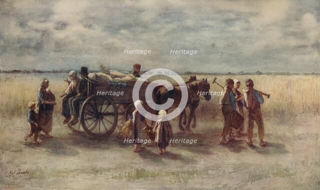 'Potato Harvest', 1844, (c1915). Artist: Jozef Israels.