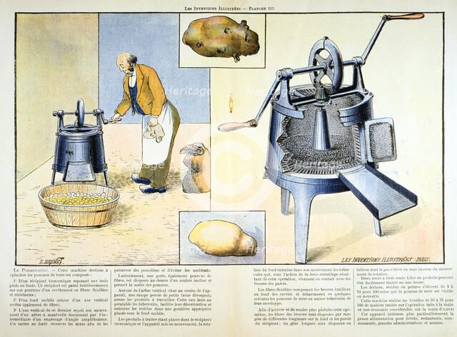 Potato peeler, 1899. Artist: Unknown