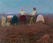 Potato Picking, 1924. Creator: Teodor Jozef Mousson