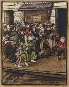 Potato queue, 1916. Creator: Zille, Heinrich (1858-1929)