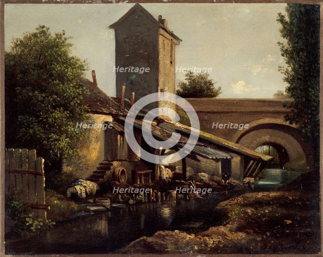 Poterne des Peupliers , c1860. Creator: Jean-Baptiste Arthur Calame.