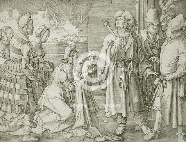 Potiphar's Wife Accusing Joseph, 1512. Creator: Lucas van Leyden.