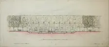 Potomac Round Point, Washington D.C., Section Sketch, 1909. Creator: Daniel Burnham