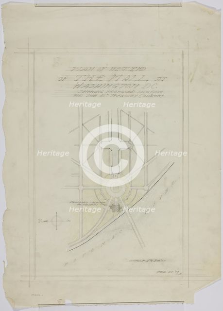Potomac Round Point, Washington D.C., Sketches, 1909. Creator: Daniel Burnham.