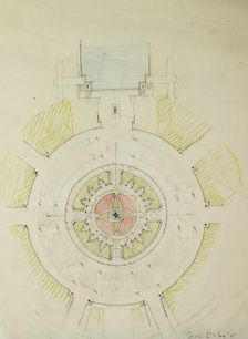 Potomac Round Point, Washington D.C., Plan Sketch, 1909. Creator: Daniel Burnham