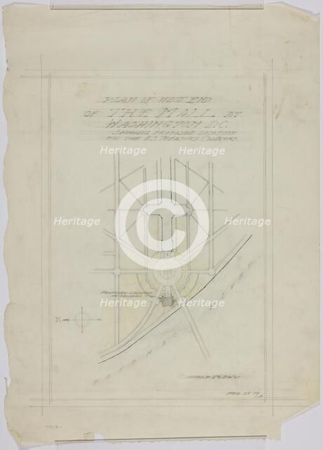 Potomac Round Point, Washington D.C., Sketches, 1909. Creator: Daniel Burnham.