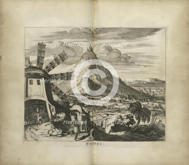 Potosi. From: America: being the latest, and most accurate description of the Nevv vvorld, 1671. Creator: Montanus; Arnoldus (1625-1683).