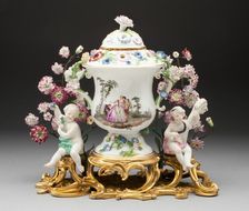 Potpourri Urn, Meissen, 1750/55. Creator: Meissen Porcelain