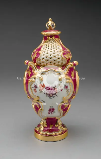 Potpourri Vase, Chelsea, c. 1765. Creator: Chelsea Porcelain Manufactory.
