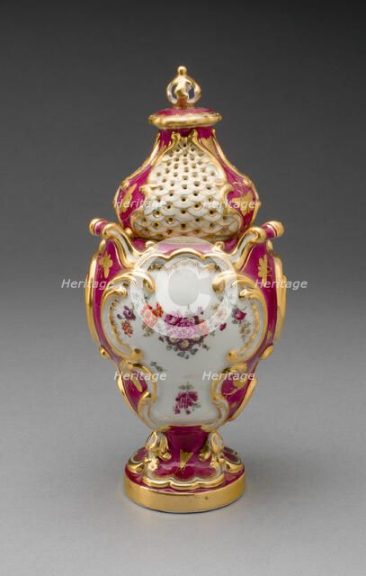 Potpourri Vase, Chelsea, c. 1765. Creator: Chelsea Porcelain Manufactory.