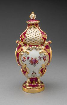 Potpourri Vase, Chelsea, c. 1765. Creator: Chelsea Porcelain Manufactory