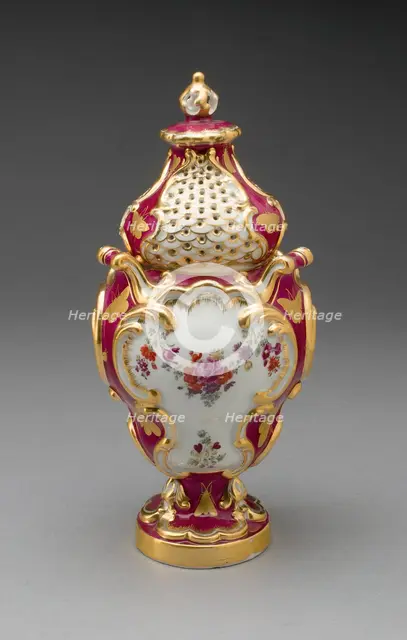 Potpourri Vase, Chelsea, c. 1765. Creator: Chelsea Porcelain Manufactory.