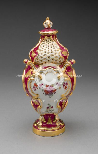 Potpourri Vase, Chelsea, c. 1765. Creator: Chelsea Porcelain Manufactory.
