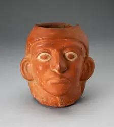 Potrait Jar of a Ruler Wearing Simple Headdress, 100 B.C./A.D. 500. Creator: Unknown