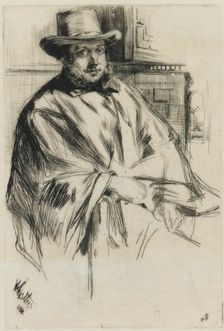 Potrait of a man, 1860. Creator: James Abbott McNeill Whistler
