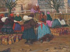 Pots at the market, 1923. Creator: Teodor Jozef Mousson