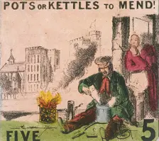 Pots or Kettles to Mend! Cries of London, c1840. Artist: TH Jones