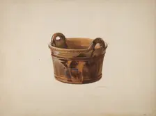 Pottery Basket, 1939. Creator: J. Howard Iams