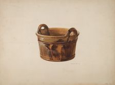 Pottery Basket, 1939. Creator: J. Howard Iams