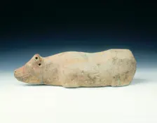 Pottery buffalo, Eastern Han dynasty, China, 9 AD-220 AD. Creator: Unknown