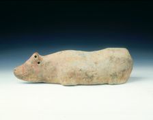 Pottery buffalo, Eastern Han dynasty, China, 9 AD-220 AD. Creator: Unknown