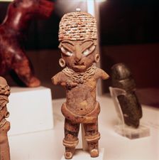 Pottery figure found in grave, known as Pretty Ladies Guanajuato, Mexico, 2000BC-300. Creator: Unknown