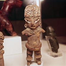 Pottery figure found in grave, known as Pretty Ladies Guanajuato, Mexico, 2000BC-300. Creator: Unknown