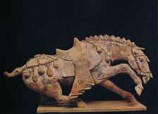 Pottery Figure of a Horse - T'Ang Dynasty c7th to 10th century AD, (1936)