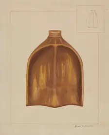 Pottery Foot Warmer, c. 1937. Creator: Annie B Johnston