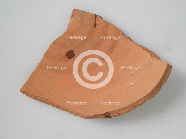 Pottery Fragment, Coptic, 4th-7th century. Creator: Unknown.