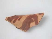 Pottery Fragment, Coptic, 4th-7th century. Creator: Unknown