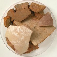 Pottery Fragments, Coptic, 4th-7th century. Creator: Unknown