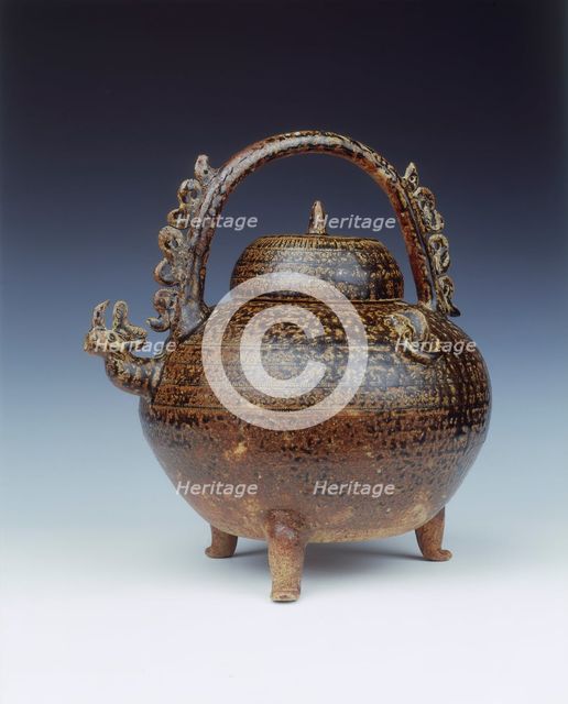 Pottery he with S-stampings, early Warring States period, China, late 5th-early 4th Century BC. Artist: Unknown