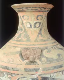 Pottery hu, Western Han dynasty, China, late 2nd century BC. Creator: Unknown