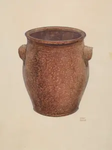 Pottery Jar, c. 1939. Creator: Bisby Finley