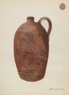 Pottery Jug, c. 1936. Creator: Willoughby Ions
