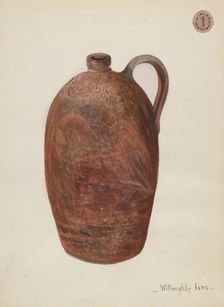 Pottery Jug, c. 1936. Creator: Willoughby Ions