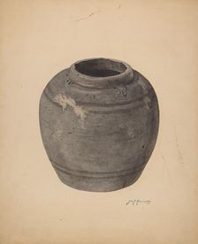 Pottery Piece, c. 1939. Creator: Sydney Roberts