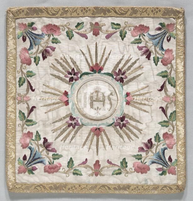 Pouch for the Chalice Cover, 1700s. Creator: Unknown.