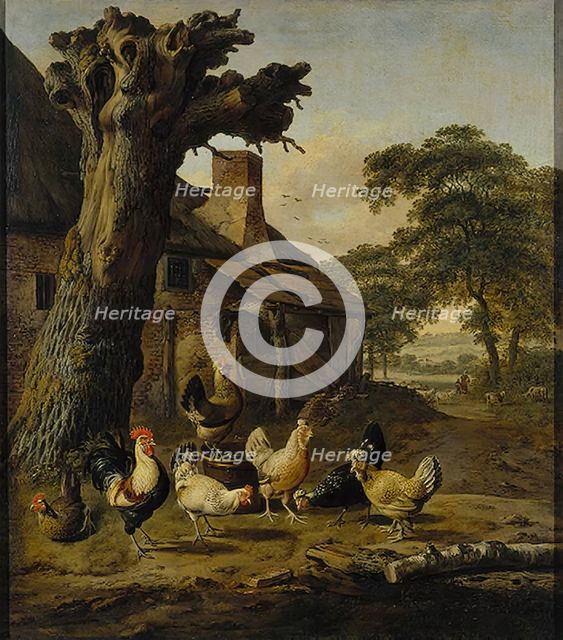 Poultry Yard, 1643. Creator: Dirck Wijntrack.