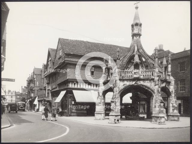 Poultry Cross, Silver Street, Salisbury, Wiltshire, 1925-1935. Creator: Unknown.