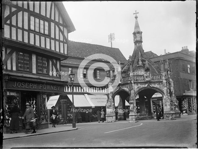Poultry Cross, Silver Street, Salisbury, Wiltshire, 1925. Creator: Katherine Jean Macfee.