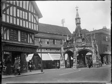 Poultry Cross, Silver Street, Salisbury, Wiltshire, 1925. Creator: Katherine Jean Macfee