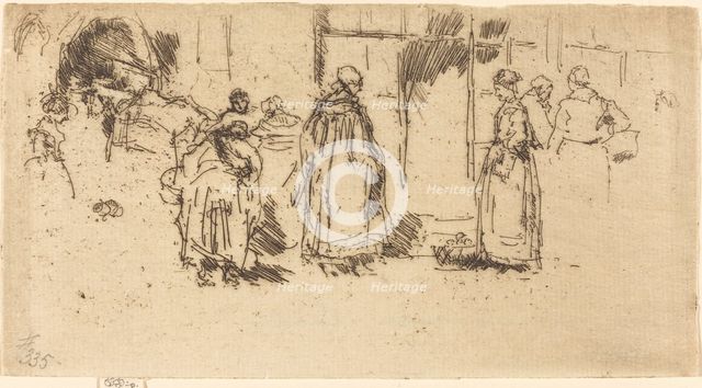 Poultry-Market, Loches, 1888. Creator: James Abbott McNeill Whistler.