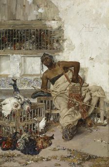 Poultry Market, Tangiers, before 1881. Creator: José Villegas Cordero