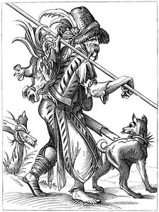 Poultry supplier, 16th century (1849).Artist: Jost Amman