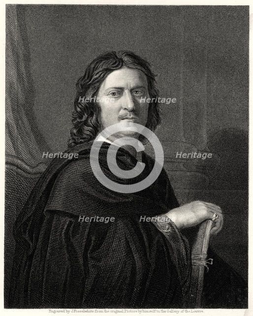 'Poussin', 19th century. Artist: James Posselwhite