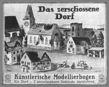 Pour Tous Les Ages; Pour jeter la bonne semence dans l'ame des petits Allemands " Le village... Creator: Unknown